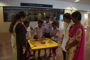 The Month-Long Traditional Games event in Ashok Nagar Metro station
