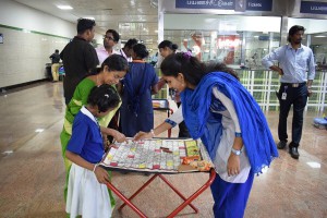 The Month-Long Traditional Games event in Thirumangalam Metro station